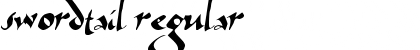 Swordtail Regular Font