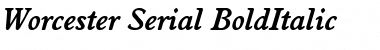 Worcester-Serial Font