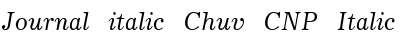 Journal italic Chuv CNP Italic Font