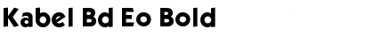 Kabel Bd Eo Bold Font