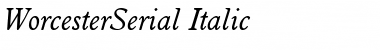 WorcesterSerial Italic