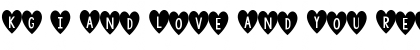 KG I And Love And You Regular Font