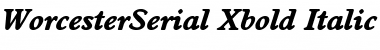 WorcesterSerial-Xbold Font