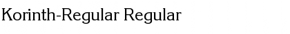 Korinth-Regular Regular Font