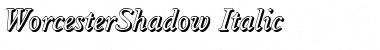 WorcesterShadow Italic Font