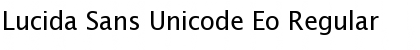Lucida Sans Unicode Eo Font