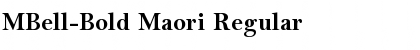 MBell-Bold Maori Regular Font