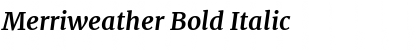 Merriweather Bold Font