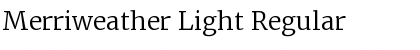 Merriweather Light Font