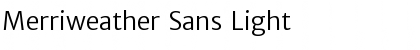 Merriweather Sans Light Font