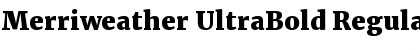 Merriweather UltraBold Font