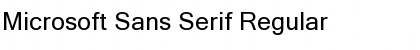 Microsoft Sans Serif Font