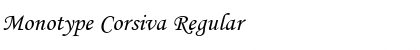 Monotype Corsiva Regular Font