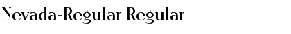 Nevada-Regular Regular Font