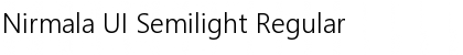 Nirmala UI Semilight Font