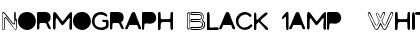 Normograph Black & White Regular Font