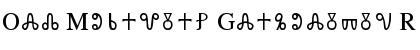 Old Moravian Glagolitic Regular Font