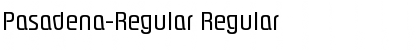 Pasadena-Regular Regular Font