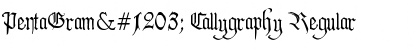 PentaGramҳ Callygraphy Font