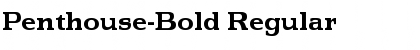 Penthouse-Bold Regular Font