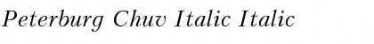 Peterburg Chuv Italic Italic Font