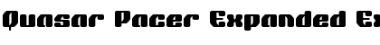 Quasar Pacer Expanded Font