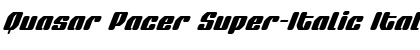 Quasar Pacer Super-Italic Italic Font