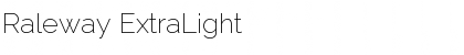 Raleway ExtraLight Font