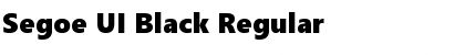 Segoe UI Black Regular Font