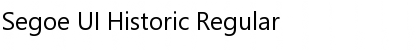 Download Segoe UI Historic Font