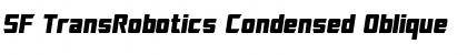 SF TransRobotics Condensed Font