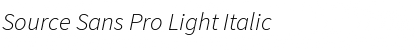 Source Sans Pro Light Font