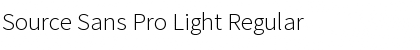 Source Sans Pro Light Regular Font