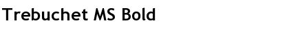 Trebuchet MS Bold Font