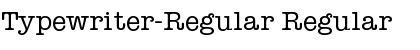 Typewriter-Regular Regular Font