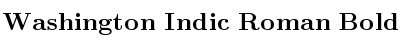 Washington Indic Roman Bold Font