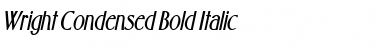 Wright-Condensed Bold Italic