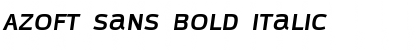 Azoft Sans Bold Italic