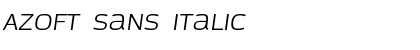 Azoft Sans Italic
