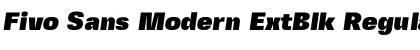 Fivo Sans Modern ExtBlk Font