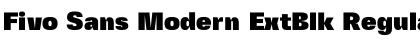 Fivo Sans Modern ExtBlk Font