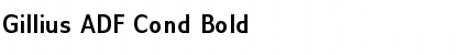 Gillius ADF Cond Bold Font