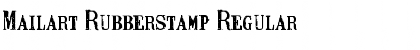 Mailart Rubberstamp Regular Font