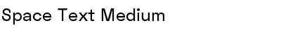 Space Text Medium Font