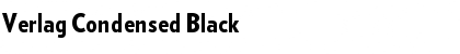 Verlag Condensed Black Font