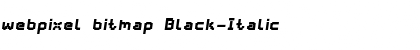 webpixel bitmap Black-Italic