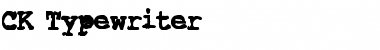CK Typewriter Regular Font