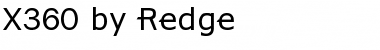 X360 by Redge Regular Font