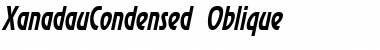 XanadauCondensed Oblique Font