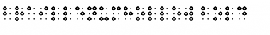 Braillenum Hollow Bold Font